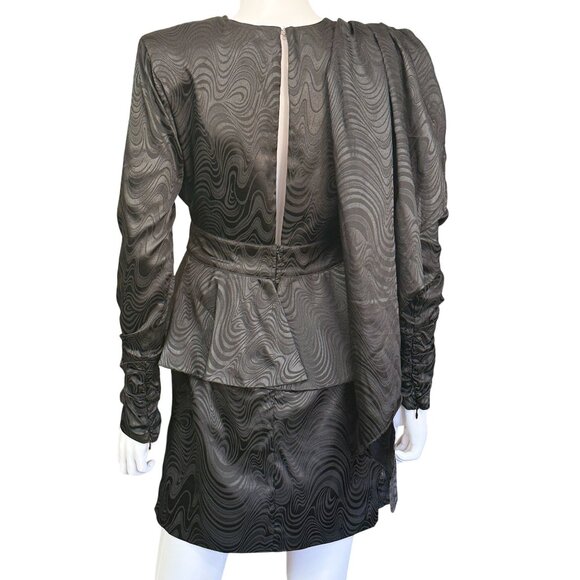 Pas Pour Toi by Dodo Bar Or Black Cocktail Dress With Embellishment Size 40/8 - Picture 2 of 9